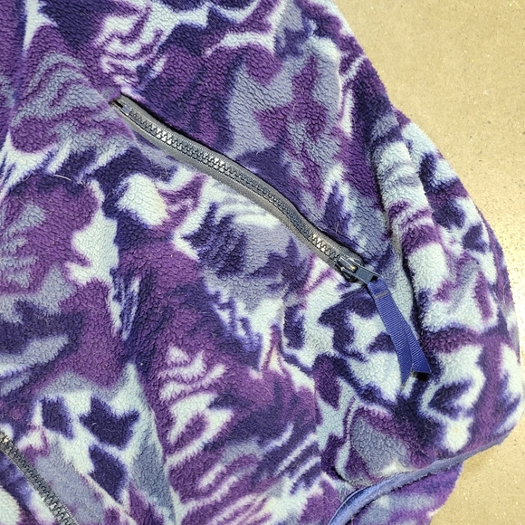 Vintage Sierra Designs Retro Jacket fleece 80s 90s Mens XL camo - Picture 4 of 11